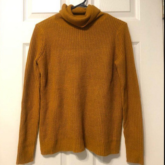 Jacqueline de Yong Mustard Turtleneck Sweater - Picture 2 of 6